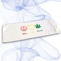 Peace Love Cannabis Cooling Towel